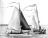 Tijdens de Lustrumreünie te Lemmer in 1965 lieten de Staverse jollen zich van de beste kant zien. (Foto: Theo Kampa)